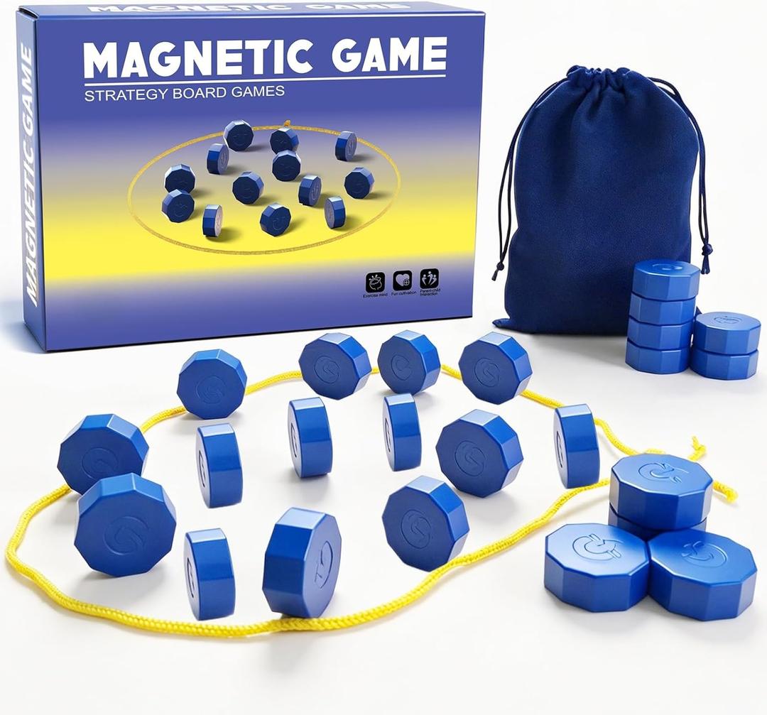 Magnet Chess Game Magnet Game with String for Easter Basket Stuffers Family Games Night, Great Fun Puzzle Strategy Games for Family & Party, Camping Tops, Game Collections