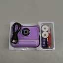 Instant Print Camera for Kids, 1080P Digital Video Cameras, Christmas Birthday Gifts Toys for Age 3-12, Toddler Camera for 4 5 6 7 8 9 10 Year Old Girls - Purple