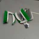 Holikme 7 Pack Deep Cleaning Brush Set, Scrub Pads with Scraper Tip for Pool Walls, Bathroom, Grout, Floor, Tub, Shower and Kitchen Surface (Green)