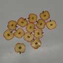 18 PCS Artificial Apple Slices Realistic Fruit Lifelike Plastic Decoration Office Home Faux Realistic Fruit Ornament Festival Party Tabletop Wedding (Red) (J)