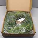 9Ft by 10 Inch Christmas Norfolk Pine Garland Decorations,Real Touch Garlands with Norfolk Pine&Cedar Branches,Realistic Soft Thick Artificial Greenery Garland for Mantle Stair Indoor Outdoor Decor