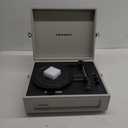 Crosley CR8017B-DU Voyager Vintage Portable Vinyl Record Player Turntable with Bluetooth in/ Out and Built-in Speakers, Dune