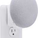 The Nest Mini Easy Genie Mount 2nd Gen 2019: The Simplest and Cleanest Outlet Wall Mount Hanger Stand for New Google Nest Mini - No Cord Wrapping Required - Designed in USA (White)