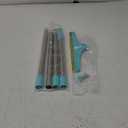 Carpet Rake for Pet Hair Removal, Reusable Cat Dog Hair Remover with 45 Long Handle Advanced Lint Remover Scraper for Carpets, Rugs, Mats, Couch (Twin XL, Blue)