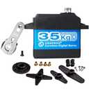 35KG Coreless Digital Motor Servo 7.4V High Speed High Torque Stainless Steel Gear Waterproof Standard Baja Servos 180 Degrees