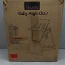 Tinyiota 4 in 1 High Chair for Babies and Toddlers with Wheels, 8-Height Adjustable & 3-Position Recline, Easy Clean, Dishwasher Removable Tray, Foldable HighChair for Infant, Meets ASTM Safety, Black