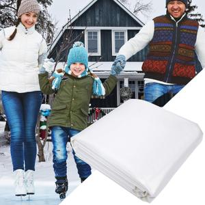 20X35ft 6 Mil Clear Ice Rink Liner  Heavy-Duty Backyard Ice Skating Rink Sheet, Leak-Proof & Tear-Resistant Plastic Liner for DIY Winter Family Skating Training or Hockey Practice