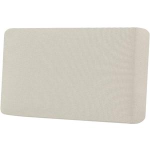 H.VERSAILTEX Super Stretch Individual Seat Cushion Covers Sofa Covers Couch Cushion Covers Slipcover Sets Thick Jacquard Textured Twill Fabric (1 Piece Loveseat Cushion Cover, Natural) 21.6x39.2