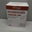 50 OZ Sourdough Starter Jar with Thermometer, Scraper, Cloth Cover and Lid. Reusable Sourdough Jar Kit Use for Home Bakery