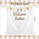 Gilprop Silly Goose Baby Shower Background One Silly Goose Baby Shower Garland Welcome Babies Banner Gender Reveal Party Decorations Fabric Backdrop Photo Booth Background for Birthday Party Supplies (59 x 59 Inch)