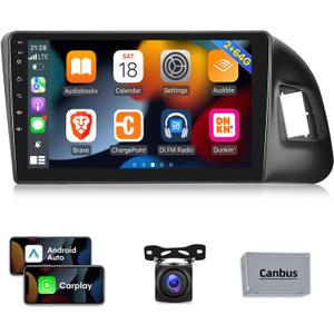 [2G+64G] Car Radio for Audi Q5 2010-2018, 9 inch Android 13 Touch Screen Car Stereo, Carplay/Android Auto/Hi-Fi/Bluetooth/WiFi + AHD Backup Camera + MIC