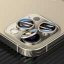 2 Pack Sapphire Glass iPhone 13 Pro Max/13 Pro Camera Lens Protector [9H+ Military-Grade] iPhone 13 Pro Max Camera Cover Lens Protectors, Anti-Scratch, HD Clear, Case Friendly - Gold