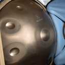 Handpan Drum 22 Inches D Minor Kurd, 432Hz 10 Notes Hand Drum Instrument, Premium Steel Drum, Handpan Instrument for Adults (Gold)
