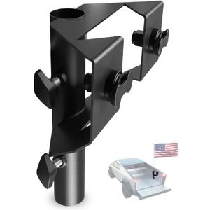 Flag Pole Holder Kit Compatible with Tesla Cybertruck L-Track, Fits Flagpoles Up to 1.18 Inches in Diameter, High-Tensile Steel Flagpole L-Track Mounting with Double Lug Threaded Stud