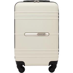Travelers Club Richmond Spinner Luggage, Bone, Carry-On 22-Inch