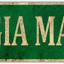 KIOZIY Mangia Mangia Metal Sign, 4x16, Italian, Kitchen, Food, Eating, Kitchen Decor, Dining, Home Decor