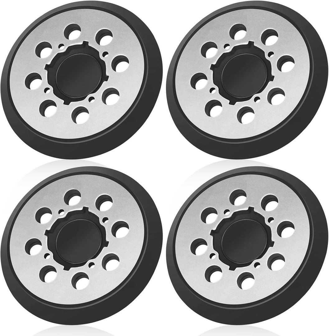 4 Pack Orbital Sander Replacement Pad for DeWalt, 5 Inch 8 Hole Hook and Loop Metal Sander Pads for DWE6421 6421K DWE6423 6423K DCW210B DWE64233 and N329079 Replacement Pad