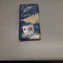 Wnoesat Blue Christmas Pillow Covers 18x18 Set of 2 Teal White Gold Xmas Tree Snowflakes Decorative Outdoor Throw Pillow Cases Winter Holiday Farmhouse Cushion Cover for Sofa Couch Patio