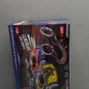 2-in-1 Slot Car Race Track Set with 4 High-Speed Cars, Electric Track, Dual Racing Game with 2 Controllers, Circular Overpass Design Featuring Flash Tracks. Toy Gift for Boys Kids Ages 4-6 6-8 8-12