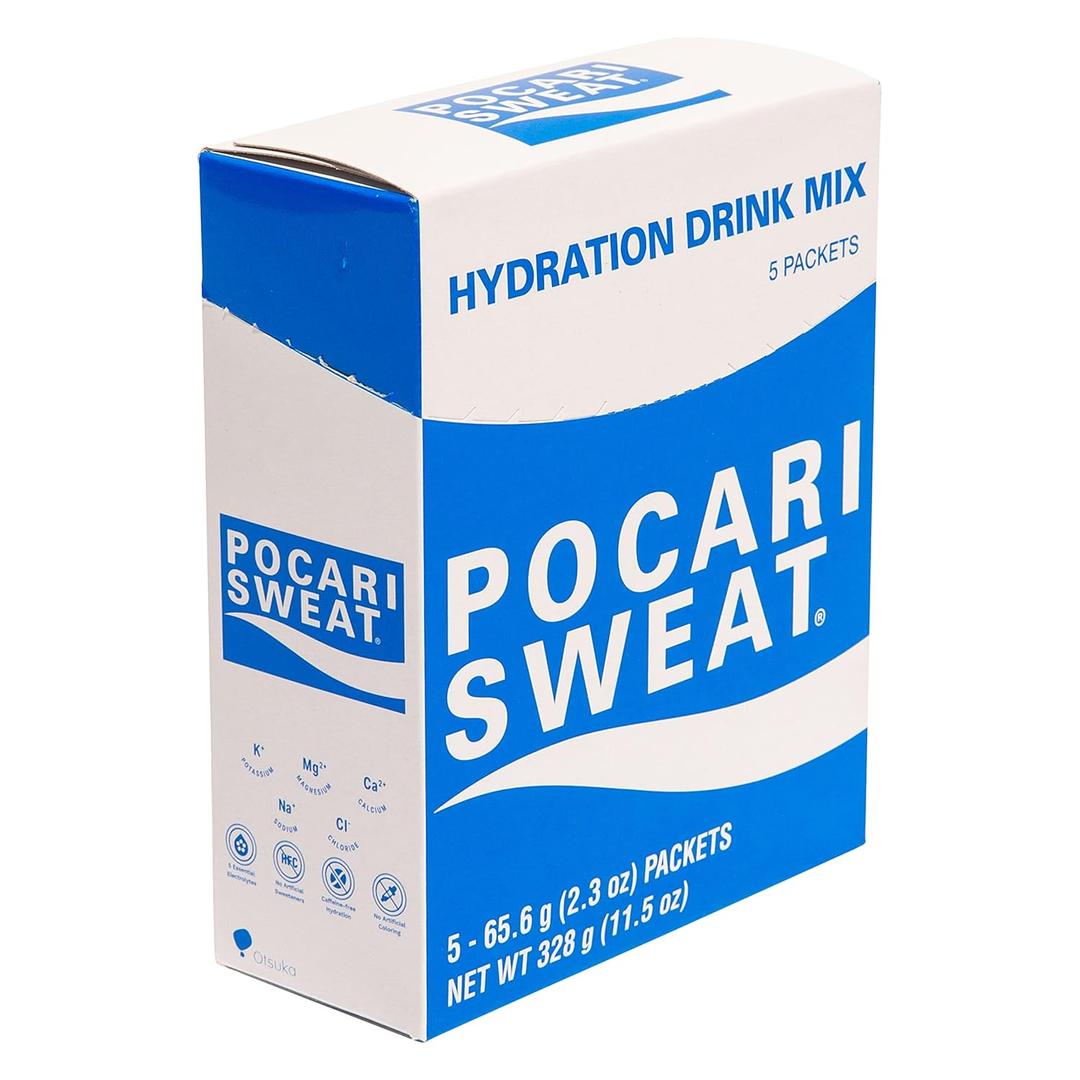 Pocari Sweat Electrolyte Drink 5 Packet Box  Hydration, Replenishment & Recovery Beverage (EXP 02/24/27)