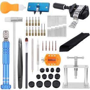 HOFURME Watch Repair Kit, Watch Press Tool Set, Watches Battery Replacement Tool Set, Watches Link Removal Kit - Repair Screwdriver, Tweezers