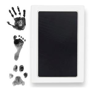 Large Clean Touch Ink Pad for Baby Handprints and Footprints  Inkless Infant Hand & Foot Stamp  Safe for Babies, Doesnt Touch Skin  Perfect Family Memory or Gift, Black Print Kit by Tiny Gifts Large Clean Touch Ink Pad for Baby Handprints and Footprints  Inkless Infant Hand & Foot Stamp  Safe for Babies, Doesnt Touch Skin  Perfect Family Memory or Gift, Black Print Kit by Tiny Gifts