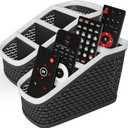 Remote Control Holder (Set of 2) Remote Caddy, TV Remote Control Organizer, 4 Compartment Remote Keeper Storage, Remote Organizer for Table, Desktop