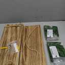 RICHER HOUSE Artificial Ivy LED-Strip Wall Hanging Shelves Set of 2, Macrame Shelf No Drilling for Bedroom Living Room Kitchen, Wood Hanging Plant Shelves for Wall Dcor, Christmas Decorations