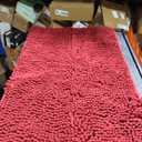 GORILLA GRIP Bath Rug Mat, Thick Soft Absorbent Chenille, Quick Dry Microfiber Mats, Rubber Backing Washable Shower Floor Rugs, US Designed Bathroom Bathmat Home Decor Accessories, 24x17, Burgundy