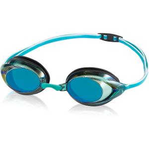 Speedo Unisex-Adult Swim Goggles Mirrored Vanquisher 2.0 (Black/Jade/Emerald Diamond)