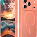 Veoasis Phone Case for iPhone 17 Pro Max, with Magsafe, Upgraded Full Camera Protection, Military-Grade Shockproof Protective, for Apple Phone Case for iPhone 17 Pro Max(6.9") Orange