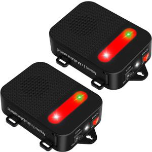 Angveirt Under Hood Rodent Repeller Ultrasonic Mouse Repellent Battery Operated Pest Repeller Rat Mice Deterrent Rodent Repellent for Car Engine Garage RV Basement Attic 2 Pack Humane