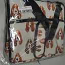 FEIFEIYU Foldable Storage Bag Organizers with Handles and Zipper – Cute Basset Hound Pattern Soft Fabric Organizer Box for Clothes, Blankets, Toys & Closets. One Size