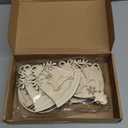 Roowest 28 Pcs Large 5.5 Inch Wooden Christmas Ornaments Painting Kit Unfinished Wood Ornaments with Paints Markers Brushes and Palette DIY Ornament Decorating Kit for Holiday Christmas Tree Decor