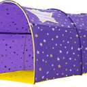 Alvantor Starlight Bed Canopy - Dream Kids Play Tent Playhouse - Privacy Space for Twin Sleeping - Indoor Grow in The Dark Stars - Boys Girls Toddlers - Pop Up Portable