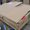 IDEQUY 32'' Modern Flush Mount Crystal Chandelier for Living Room Round Ring Chandelier Black 3-Tier Crystal Ceiling Light for Dining Room Kitchen Bedroom Dimmable Lighting