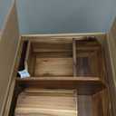 LUSHZLUMBERA Acacia Wood Pantry Storage Bins, Stackable Storage Baskets Potato and Onion Storage Bins, Pantry Organizer Wooden Baskets Organization and Storage, Set 3 Pieces