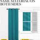 NICETOWN Room Darkening Curtains 72 inch Length 2 Panels, Thermal Insulated Grommet Blackout Curtains for Modern Casual Elegant Bedroom Kids Room Theme Decoration (Peacock Teal, 2 Pieces, W34)