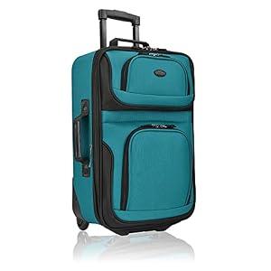 U.S. Traveler Rio Rugged Fabric Expandable Carry-on Luggage Set