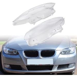 Left Right Headlight Covers Compatible for 2006-2009 BMW E92 E93 328i 328xi 335i 335xi 2-Door 08-12 M3 Headlamp Shell Transparent Lens, 63117182507 63117182518 63117182510