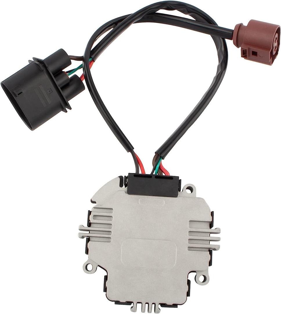 Radiator Cooling Fan Control Module Fit for Audi A3 TT Quattro, for VW for Volkswagen Beetle Eos Golf R32 Passat CC Jetta Rabbit Tiguan Replace# 1TD959455, 1K0959455N, 1K095945, 1K0959455FJ