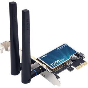 Fenvi AC1200 PCIE WiFi Adapter for Desktop PC,Dual Band 2.4Ghz 5Ghz with BT4.0 PCIe WiFi Card for Gaming Streaming Support Windows 7/8/10/11