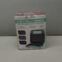 Bakers Friend 3 in 1 Mini Waffle Maker with Removable Plates, Mini Pancake Maker, Grilled Cheese Maker, Breakfast Sandwich Maker Press, Indoor Grill, Belgian Waffle Maker, Aqua