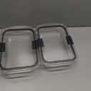 Rubbermaid Brilliance Glass Food Storage Containers, 8 Cup, Set of 2, BPA-Free, Leak-Proof, Clear