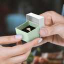 Yinkin 72 Pcs Jewelry Ring Gift Boxes Bulk 2 x 2 x 1.2 Inch Ring Necklace Earring Boxes for Weddings Christmas