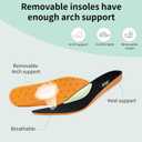 SURRAY Womens Walking Shoes with Arch Support Plantar Fasciitis Orthotic Tennis Sneakers Comfortable Breathable for Foot and Heel Pain Relief US Size 7-11 (9, Black)