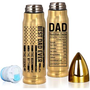 Gifts for Dad  Christmas, Xmas, Birthday Gift, Best Dad Ever Gift for Fathers Day, 17oz American Flag Tumbler, Thoughtful Present from Daughter, Son, for Husband from Wife