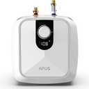 APUS 4 Gallon Electric Mini-Tank Water Heater,Small Under Sink Water Heater for Point of Use, 110V-120V, 1500W Instant Hot Water for RV, Kitchen, Bathroom, Space Save Design