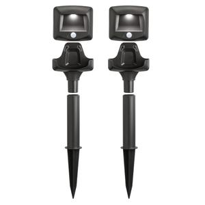 Mr Beams MB572 Wireless Battery-Powered Motion Sensing LED Path Lights, 2-Pack, Brown