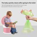 portable, foldable potty seat for toddler, Training Toilet Seat Emergency Toilet for Car, Camping, Outdoor, indoor (pink, small)